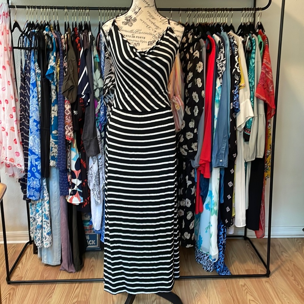 Fraiche halter dress